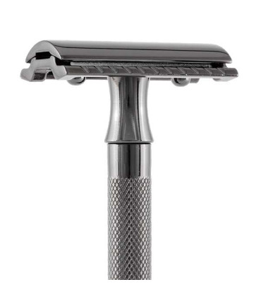 Maquinilla Afeitar Negra 23C Black Merkur Peine Cerrado - 3