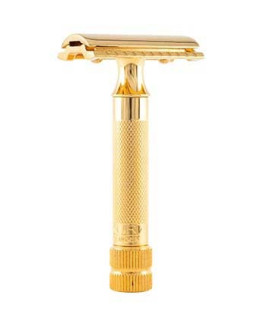 Maquinilla de Afeitar Merkur Chapada en Oro 34G Peine Cerrado - 1