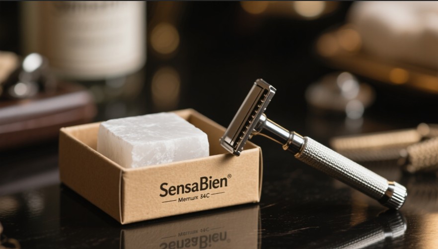 Piedra de alumbre original SensaBien para afeitado clásico