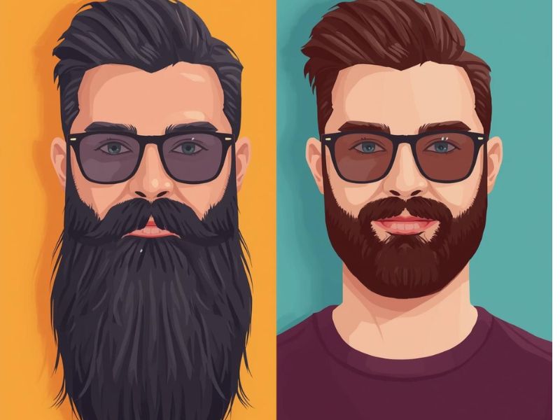 Cómo cuidar la barba corta vs barba larga: diferencias clave