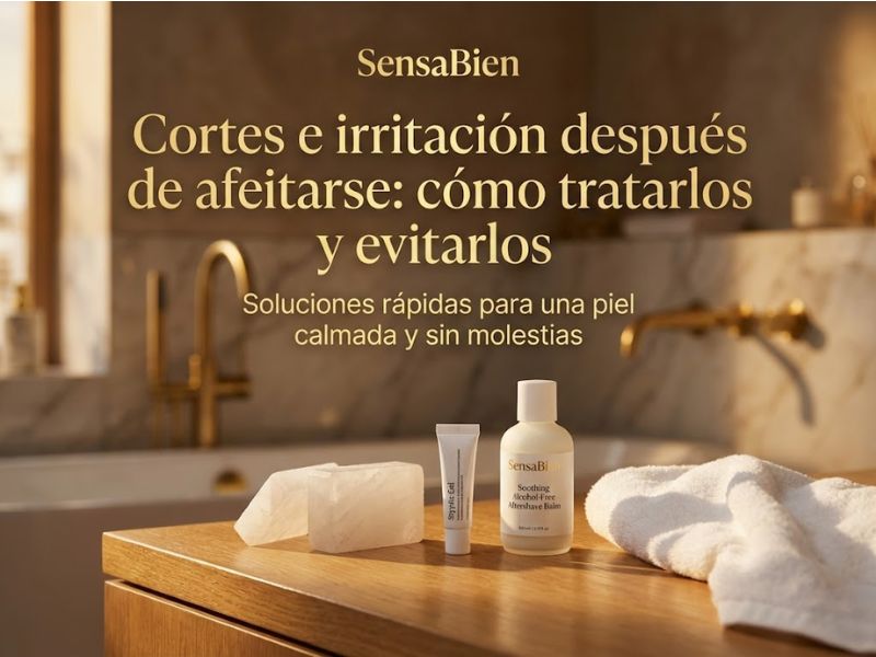 Cómo Tratar Cortes e Irritación Tras el Afeitado