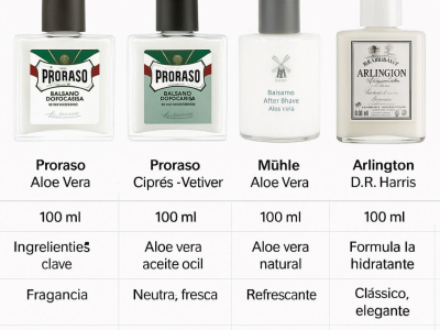 Bálsamos After Shave: comparativa entre Proraso, Mühle, D.R. Harris y Cella