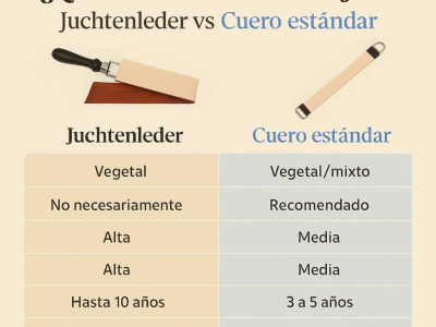 Qué asentador es mejor: Comparativa REAL entre cuero Juchtenleder y cuero estánd
