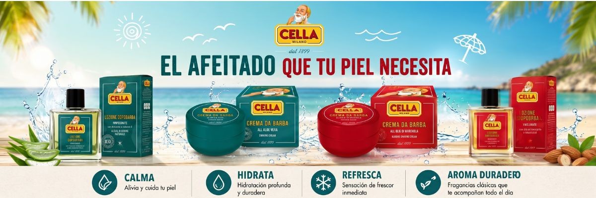 El afeitado que tu piel necesita Cella Milano
