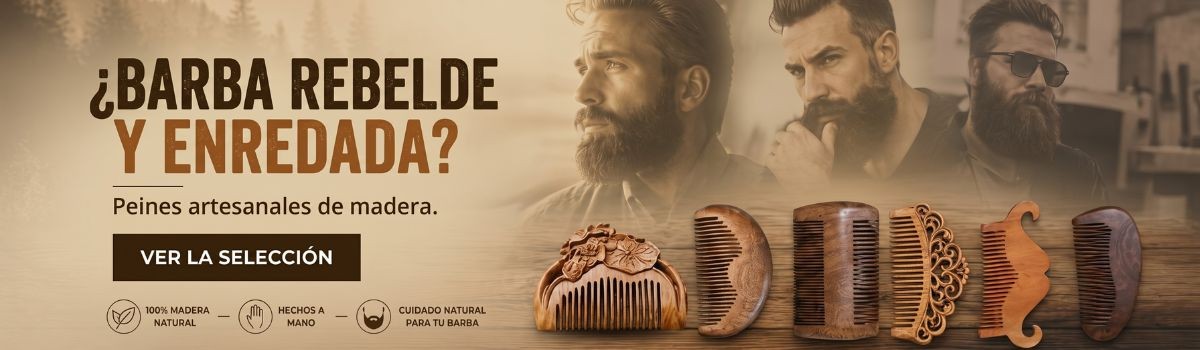 Peines y cepillos artesanales para barba y bigote